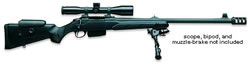 Tikka T3 Tactical 308 Win Rifle JRTM116, 20", Synthetic Stock, Blue Finish