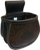 Lonesome Charlie's Rounded Leather Pouch w/Tooled Front (142T)