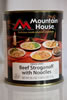 Mountain House Beef Stroganoff with Noodles #10 Can Entree 30119, 1 lb 4.2 oz, 10 Servings, Freeze Dried