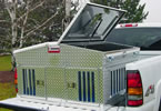 Owens Hunter Series Double Compartment Dog Box w/Top Storage 55014, Big T 4 Seasons Vents, Dual Lid 48"W x 45"D X 29.5"H