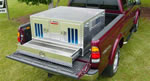 Owens Pro Hunter Series Double Compartment Dog Box w/ Bottom Drawer Storage 55021W, Standard Vents, 46"W x 45"D x 26"H