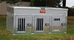 Owens Hunter Series Triple Compartment Dog Box w/Top Storage 55074, Standard Vents, 58"W x 40"D x 26"H