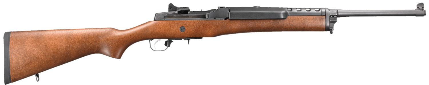 Ruger Mini-14 Ranch Rifle 5801, 223 Remington, 18.5", Semi-Auto, Hardwood Stock, Blued Steel Finish, 4 Rds