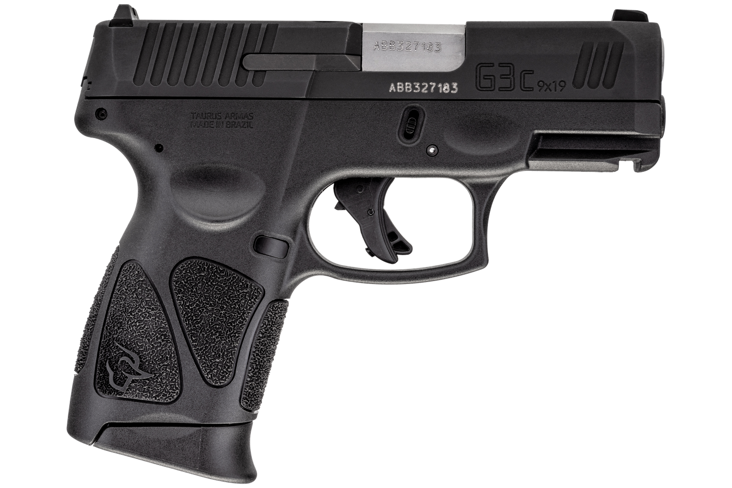 Taurus G3C Compact Pistol 1G3C931, 9mm Luger, 3.2", Black Frame, Black Finish, 12 Rds