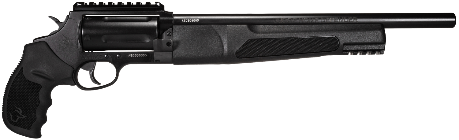 Taurus Judge Home Defender Revolver 2JHD441013MAG, 45 Colt/410 Gauge, 13", Black Rubber Grips, Matte Black Finish, 5rd