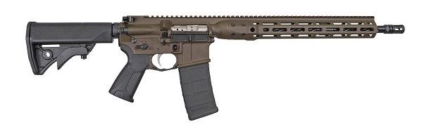 LWRC International IC-DI Rifle ICDIR5PBC16ML, 5.56 NATO, 16.1", Lwrc Compact Adjustable Stock, Patriot Brown Finish, 30 Rds