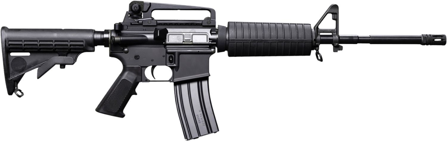 Bushmaster M4 Patrolman's Rifle 0010004BLK, 5.56x45mm NATO, 16", Black 6 Position Collapsible Stock, 30 Rds
