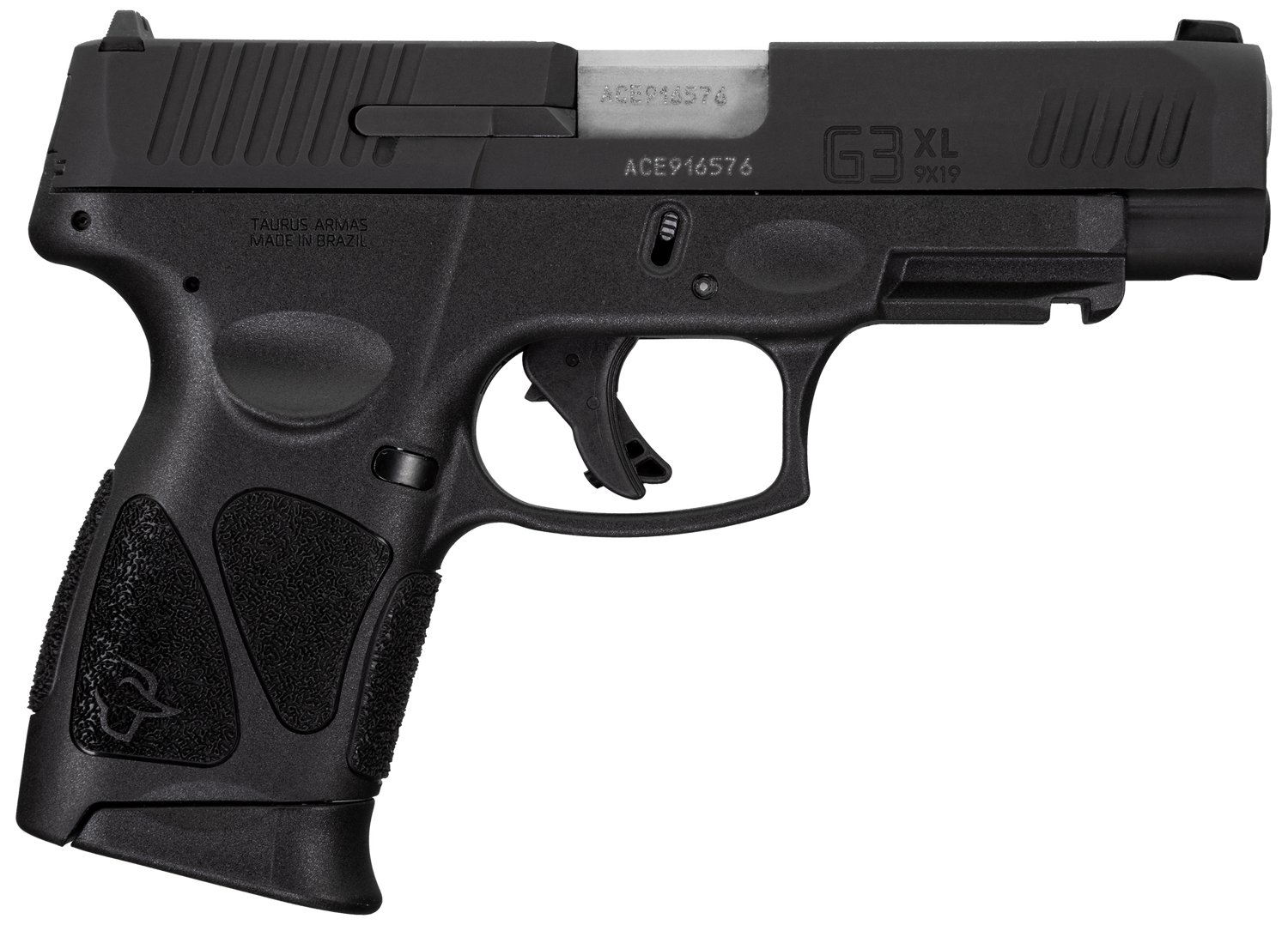 Taurus G3XL Pistol 1-G3XLSR9041-10, 9mm Luger, 4in, Black Polymer Grips, Black Finish, 10 Rds