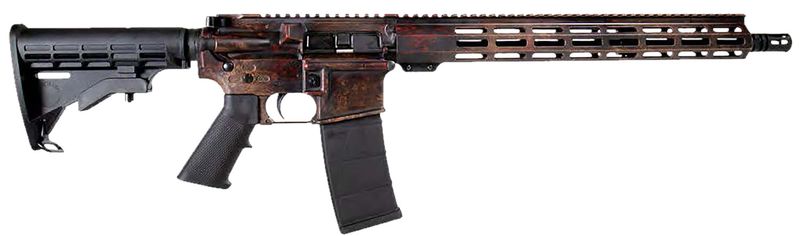 Shark Coast Tactical Rust Rifle 300-061-1000-23, 5.56 NATO, 16", Magpul SL-K Stock, 30 Rds