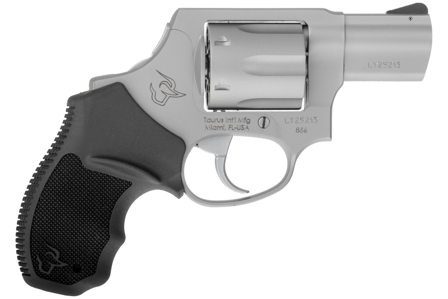 Taurus 856 Revolver 2856029CH, 38 Spl +P, 2", Black Rubber Grip, Stainless Finish, 6 Rd