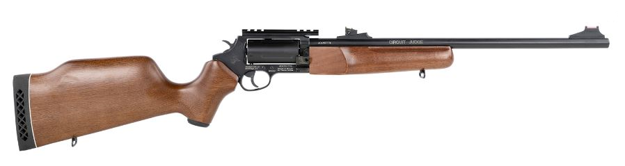 Rossi Circuit Judge Revolver Rifle SCJ4510K, 410 Ga/45 Colt, 18.5", Wood Stock, Blued Finish, 5 Rds