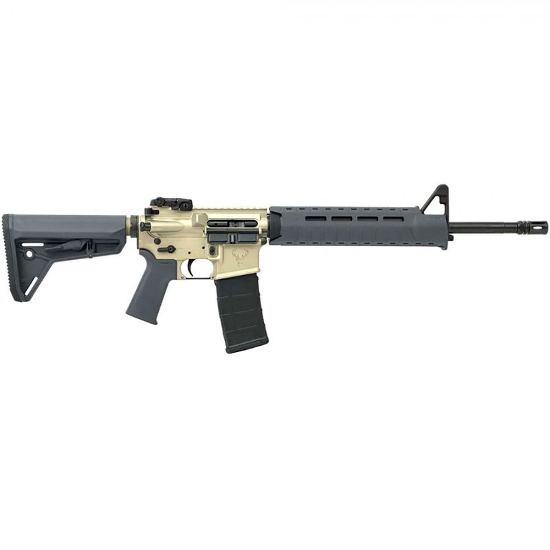 Stag Arms Stag-15 Sport Semi-Auto Rifle STAG15006802, 5.56 NATO, 16", Magpul Furniture, Grey/Clear Anodized Finish, 30 Rds