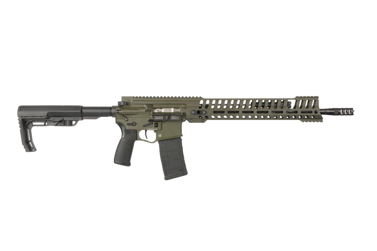 Patriot Ordnance Factory Renegade+ Rifle 01283, 5.56 NATO, 16.5", Collapsible Mission First Tactical Stock, 30 Rds