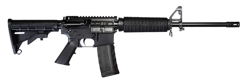 Black Rain Ordnance Spec15 A2 Rifle BROSPEC15A2, 5.56x45mm NATO, 16", 6 Position Collapsible Carbine Stock, 30 Rds