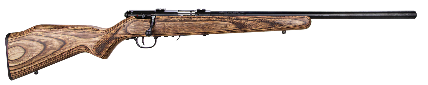 Savage 93R17-BV Rifle 96734, 17 HMR, 21 in, Walnut Stock, Blue Finish
