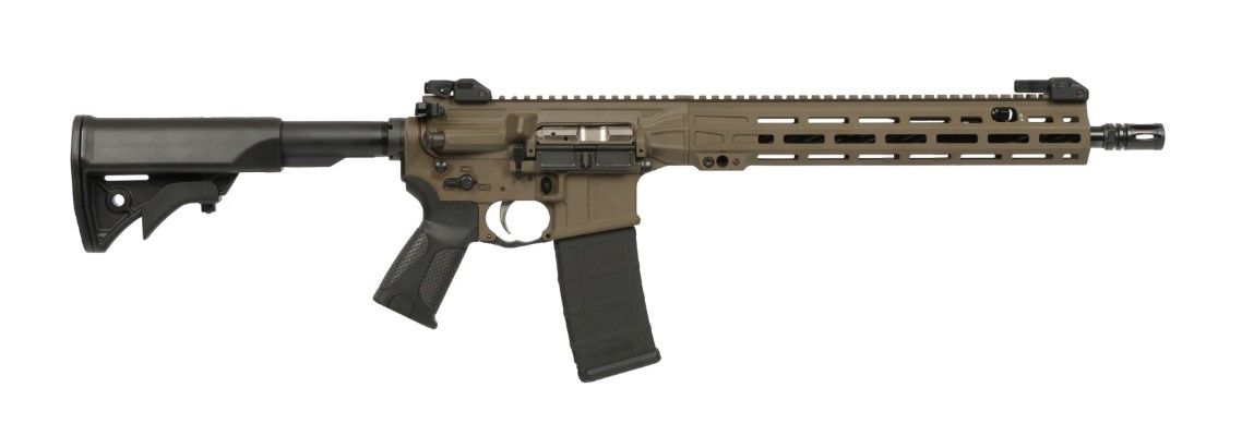 LWRC International ICMKII Rifle ICMKIIR5PBC14P, 5.56 NATO, 14.7" Pinned and Welded, Lwrc Compact Adjustable Stock, Patriot Brown FInish, 30 Rds