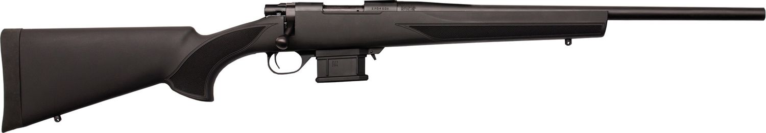 Howa M1500 Mini Action Rifle HMA70222, 223 Rem, 20", Synthetic Black HTI Stock, 10 Rds