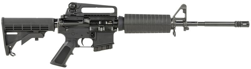 Bushmaster M4 Patrolman's Rifle 0010004CA, 5.56x45mm NATO, 16", Black 6 Position Collapsible Stock, 10 Rds