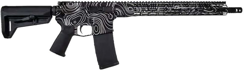 Shark Coast Tactical Topography Rifle 300-042-1000-01, 5.56 NATO, 16", Magpul SL-K Stock, 30 Rds