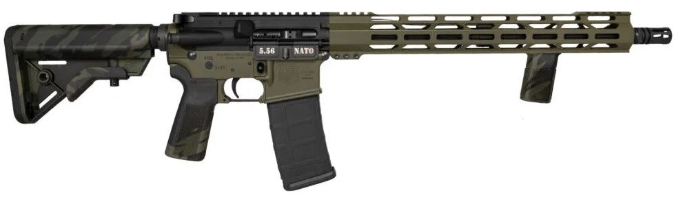 Diamondback DB15 Carbon Series Rifle DB1780K281, 5.56 NATO, 16", B5 Systems Multi-Cam Furniture, OD Green Finish, 30 Rds