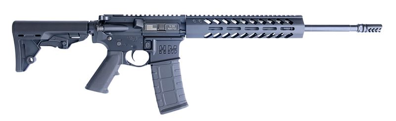 HM Defense Guardian F5 Rifle HM15F556, 5.56x45mm NATO, 16", Black Mil-Spec HM Stock, 30 Rds