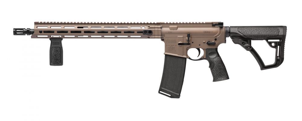 Daniel Defense DDM4 V7 Rifle 02-128-10290-047, 5.56 NATO, 16", DDM4 Stock, FDE Finish, 32 Rds
