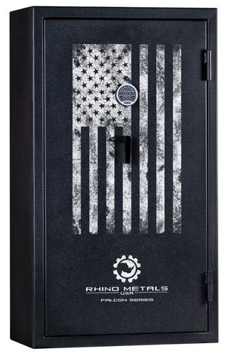 Rhino Ironworks Falcon Series Gun Safe, 60x33x22, 40 Min Fire Rating, 14 Gauge Steel, Gloss Bronze Two Tone Finish, Up to 44 Guns
