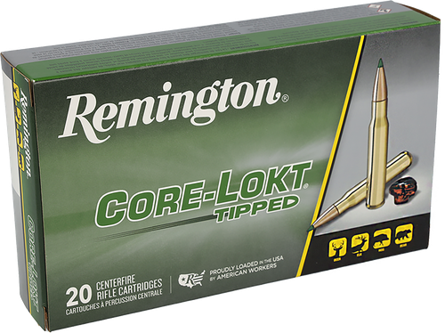Remington Core-Lokt Tipped Rifle Ammunition R20043, 6.5 PRC, Core Lokt Tipped, 140 gr, 20 Rd/Bx