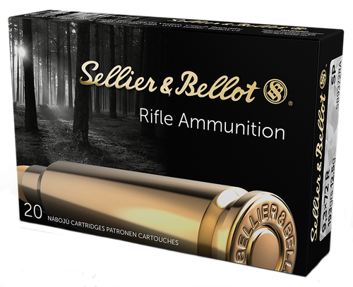 Sellier & Bellot Rifle Ammuntion SB9372RA, 9.3 X 72R, Soft Point (SP), 193 GR, 1700 fps, 20 Rd/bx