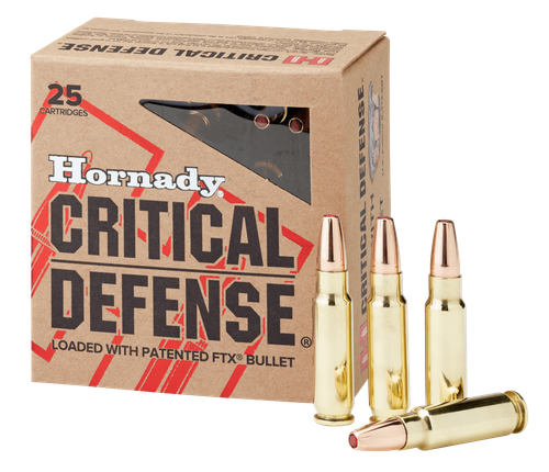 Hornady Critical Defense Pistol Ammunition 90000, 5.7mmx28mm, Flex Tip, 40 GR, 1810 fps, 25 Rd/bx