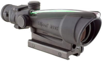 Trijicon ACOG Rifle Scope TA11EG, 3.5x, 35mm, Black, Dual Illuminated Green Chevron Reticle