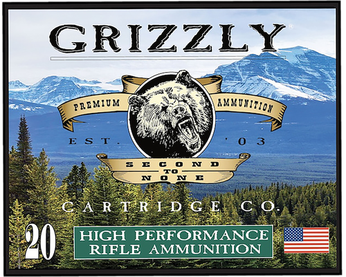 Grizzly Ammunition High Performance Pistol Ammunition GC357S3, 357 Sig, Full Metal Jacket Flat Point, 125 GR, 20 Rd/bx