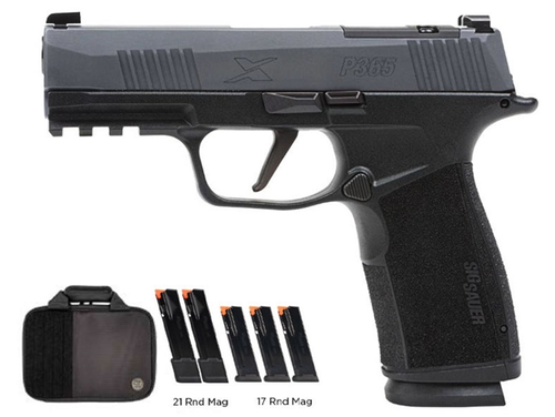 Sig Sauer P365 Macro Tac Pro Semi-Auto Pistol 365XCA-9-GYXR3-TACPRO, 9mm, 3.7 in, Grey Finish Finish, 17 Rds