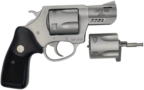 Charter Mag Pug & Pitbull Revolver 73920, 9mm, 2.2in, Classic Walnut Wood, 5 Rds