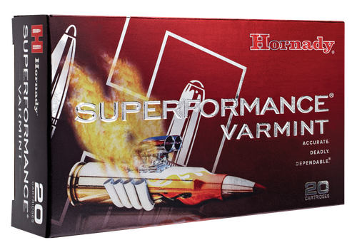 Hornady Varmint Express Rifle Ammunition 83204, 204 Ruger, V-Max, 32 GR, 4225 fps, 20 Rd/bx