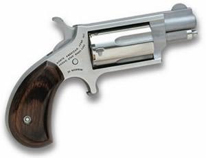 North American Mini-Revolver Revolver NAA-22MS-RNG, 22 Mag, 1 1/8in, Wood Grips, 5 Rds