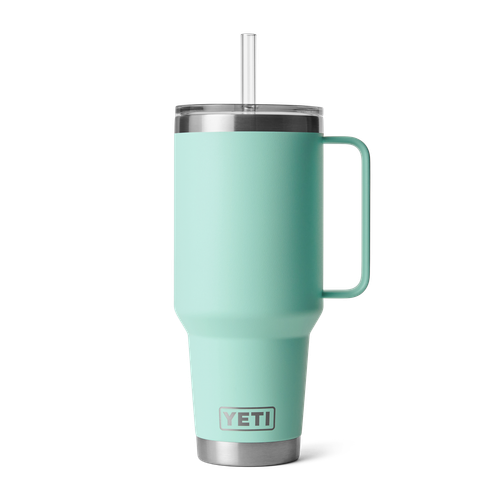 Yeti Rambler 42oz Travel Mug w/ Straw Lid (21071503837) Stainless Steel, Seafoam