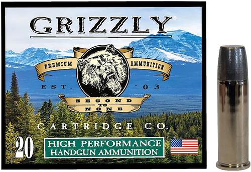 Grizzly Ammunition High Performance Pistol Ammunition GC44M19, 44 Mag, Wide Long Nose Gas Check, 320 GR, 1350 fps, 20 Rd/bx