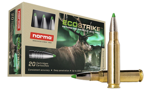 Norma Lead Free Ecostrike Rifle Ammunition 20177512, 300 WSM, 165 gr, 20 Rd/Bx