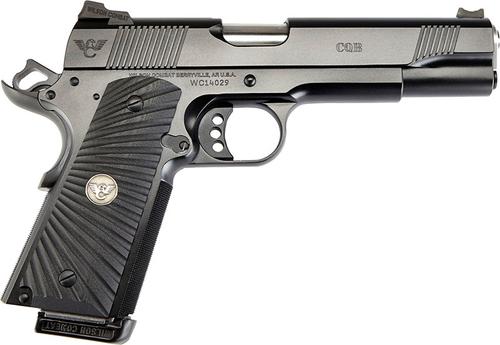 Wilson Combat CQB Full-Size Pistol CQB-FS-45, 45 ACP, 5", Black G10 Starburst Grips, Carbon Steel Finish, 8 Rds
