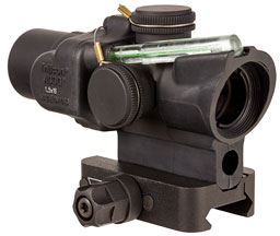 Trijicon ACOG Compact Rifle Scope TA44C400329, 1.5x, 16mm, Black, Dual-Illuminated Green Ring/Dot, Q-Loc Mount