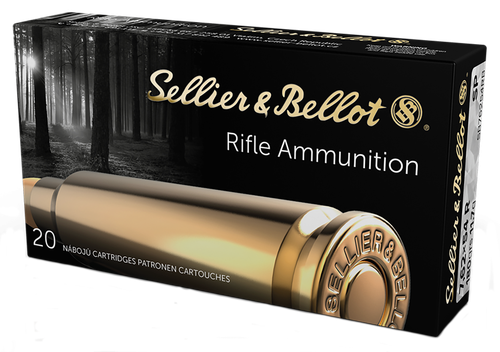 Sellier & Bellot Rifle Ammuntion SB76254RB, 7.62MM X 54MM Russian, Soft Point (SP), 180 GR, 2575 fps, 20 Rd/bx