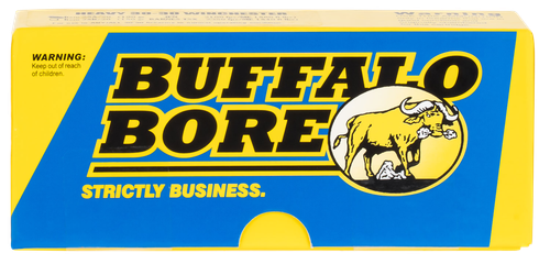 Buffalo Bore Handgun Ammunition 33B/20, 38 Super +P, Jacketed Hollow Point (JHP), 124 GR, 1350 fps, 20 Rd/Bx