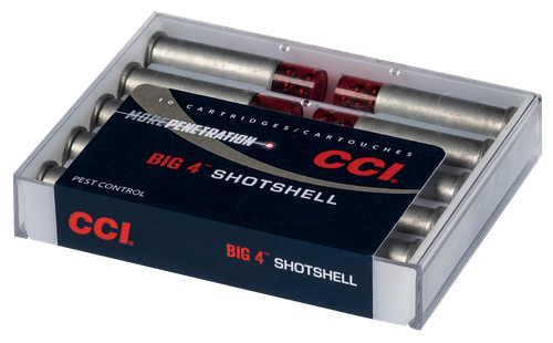 CCI Pest Control Big 4 ShotShells 3718CC, 44SPL/Mag, #4 ShotShell, 110 GR, 1000 fps, 10 Rd/bx
