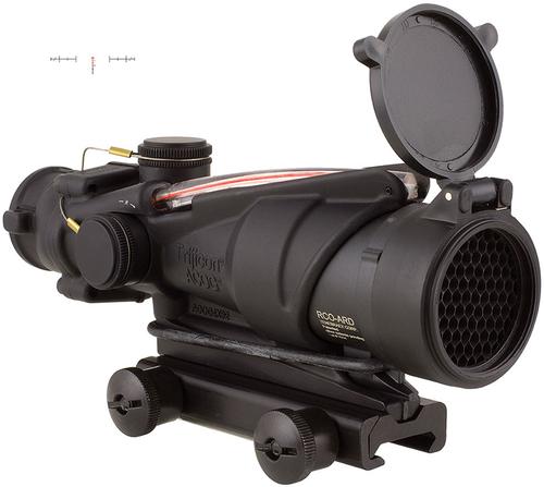 Trijicon 4X32 ACOG Army RCO Scope TA31RCOM150CP, 4x, 32mm, Black, Red Dual Illuminated Reticle