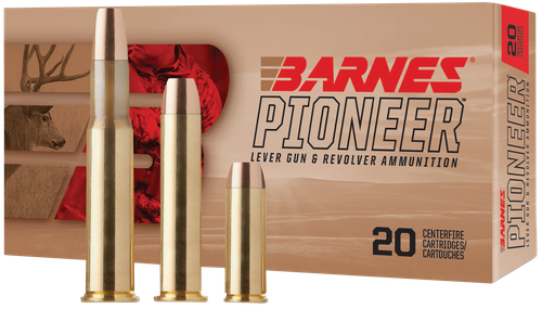 Barnes Pioneer Rifle Ammunition 32136, 30-30 Win, Flat Nose 190 gr, 2040 fps, 20 Rd/Bx