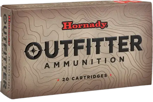 Hornady Outfitter Rifle Ammunition 822124, 300 Wthby Mag, Copper Alloy eXpanding, 180 gr, 3100 fps, 20 Rd/Bx