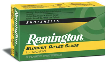 Remington Slugger Rifled Slug, SP12RS, 12 Gauge, 2-3/4", 1 oz, 1560 fps, Lead Foster-Style Slug, 5 Rd/bx