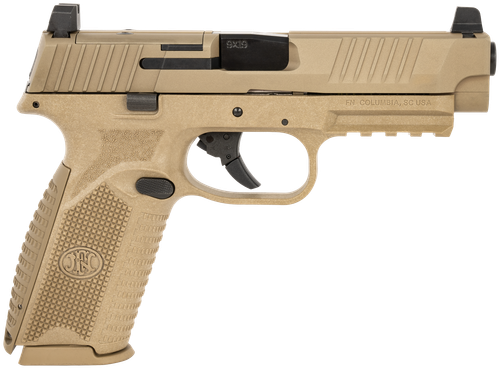 FN Herstal 509 MRD Full Size Pistol 66100722, 9mm, 4.50", FDE Polymer Grips, FDE Finish, Optic Ready, 17 Rds