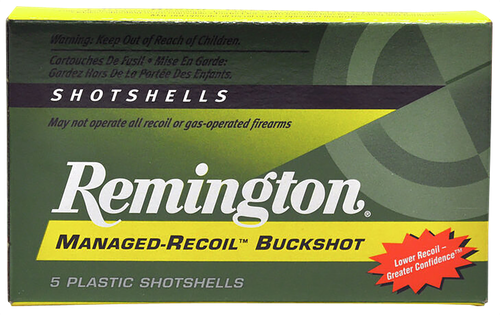 Remington Express Managed Recoil Buckshot RL12BK00, 12 Gauge, 2-3/4", 8 Pellets, 1200 fps, #00 Lead Buckshot, 5 Rd/bx
